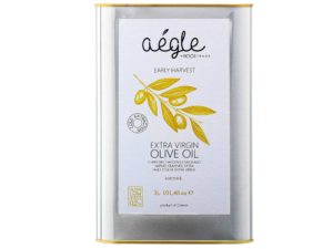 Aegle 3L, Authentic Greek Extra Virgin Olive Oil, Early Harvest, Cold Extracted, Single Estate, Koroneiki Variety,Messinia Greece,101.4fl.oz,3L Tin