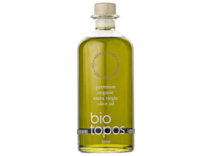 Biotopos, Early Harvest Organic Greek Extra Virgin Olive Oil- Polyphenols- Premium- Ideal for Salad Dressing and Dipping with Bread, Made from Dry Farmed Koroneiki Green Olives- Family Farm-500ml