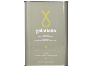 GALATIANO Superior Organic Extra Virgin Olive Oil Cold-Extracted, 3 Litre