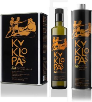 Kyklopas Early Harvest Extra Virgin Greek Olive Oil Cold Pressed ,Glass Bottle, 500 ml - Image 5