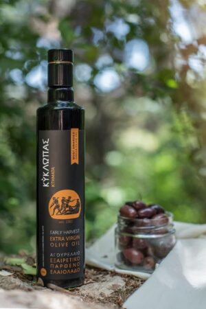 Kyklopas Early Harvest Extra Virgin Greek Olive Oil Cold Pressed ,Glass Bottle, 500 ml - Image 4