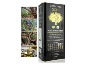 Latzimas GOLD ORGANIC BIO Awarded Superior Extra Virgin Olive Oil from Crete, Greece - Cold Extraction by Mechanical Means with Excellent Taste, Aroma and Purity (5 lt) - Image 2