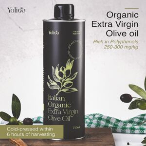 Yolioo Italian olive oil | extra virgin olive oil | Organic olive oil | cold pressed olive oil | 0.75l Fresh Harvest virgin olive oil | Leakproof | Tuscany, Italy (Premium, olive oil 0.75l) - Image 3