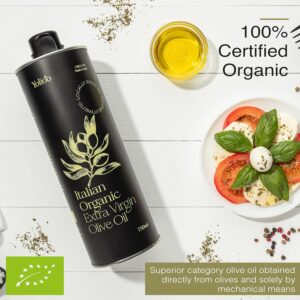 Yolioo Italian olive oil | extra virgin olive oil | Organic olive oil | cold pressed olive oil | 0.75l Fresh Harvest virgin olive oil | Leakproof | Tuscany, Italy (Premium, olive oil 0.75l) - Image 4